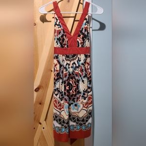 Silky smooth, patterned semi-formal